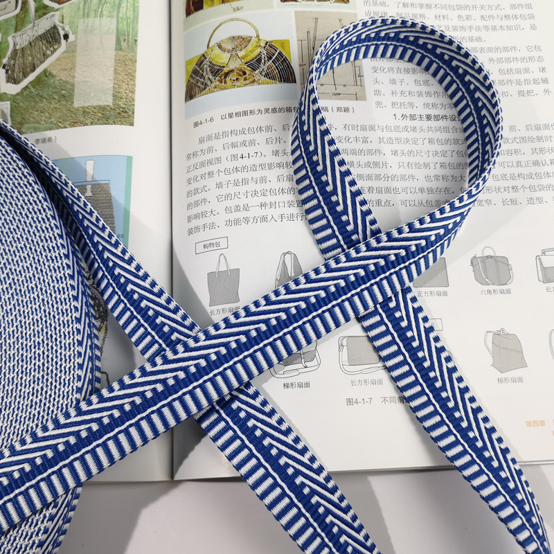 潮款25mm条纹波点提花色织涤纶织带加厚diy手袋肩带手拎带辅料,淘宝优惠券,粉丝福利购,淘宝优惠卷