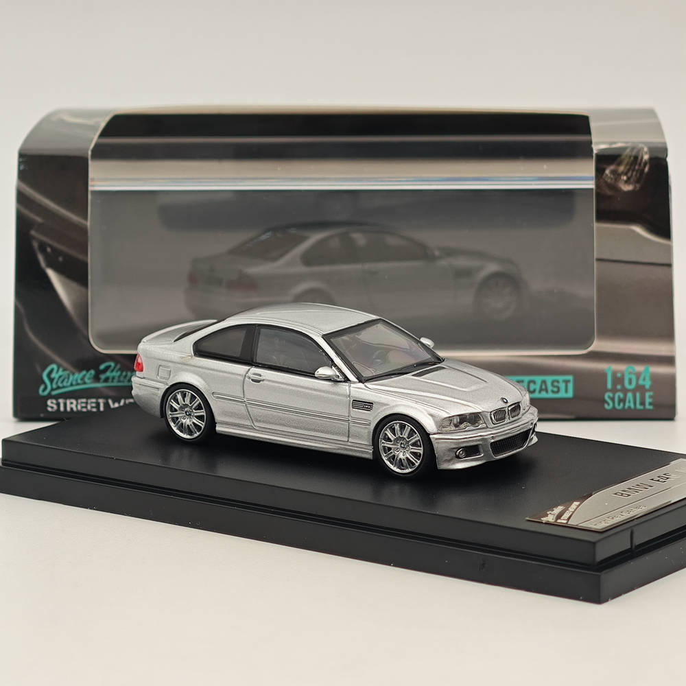 Stance Hunters 1/64 BMW 宝马 E46 M3 改装电镀仿真合金汽车模型 - 图1