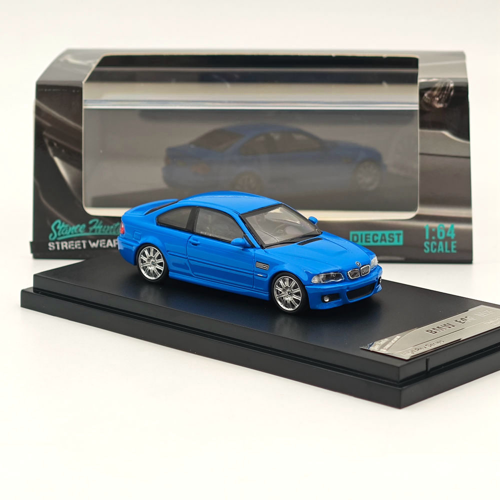 Stance Hunters 1/64 BMW 宝马 E46 M3 改装电镀仿真合金汽车模型 - 图3