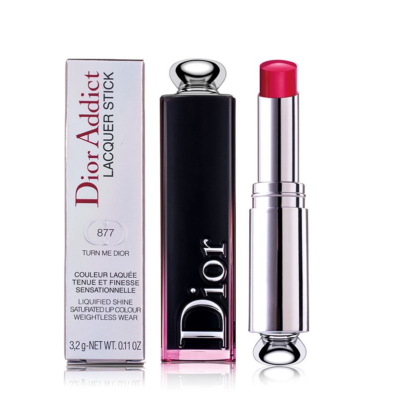 进鑫铭帮化妆品专营店Dior/迪奥口红姨妈色女魅惑釉唇膏黑管漆光唇釉877/740/857/7440