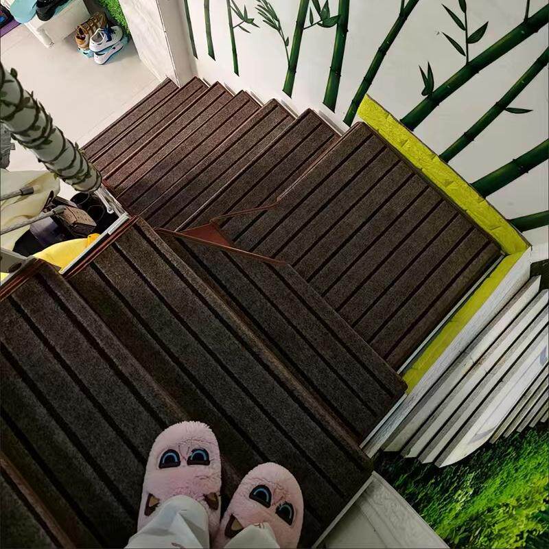Stair carpet glue-free anti-slip step mat silent and wear-resistant