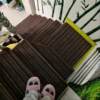 Stair carpet glue-free anti-slip step mat silent and wear-resistant
