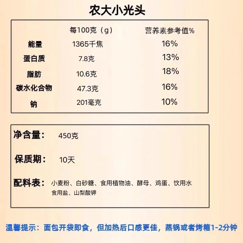 90农大光头小面包 农大面包 俄罗斯无添加早餐传统手工糕点零食 - 图0