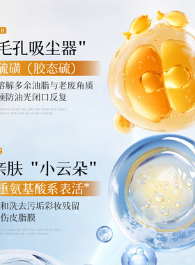 【两支】正品沙仙奴硫磺氨基酸洗面奶深层清洁补水滋润控油洁面乳