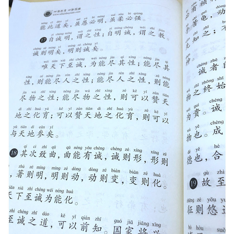 正版大学中庸孝经大字拼音诵读版 中华经典诵读工程丛书大学中庸孝经注音版大字 北京四海经典文化大学中庸孝经大字注音版诵读丛书 - 图1