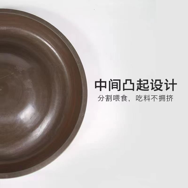 喂鸡料盆食槽圆形养鸡神器仔猪保育料槽小猪食槽鸭鹅饲料槽喂食器 - 图1