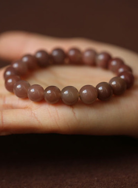 天然紫绿玛瑙满色满肉手链一枚【特价】