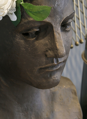 竹节玻璃咖啡厅会所摆件特价