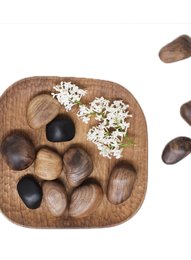 果园智造天然木卵石手工打磨把件