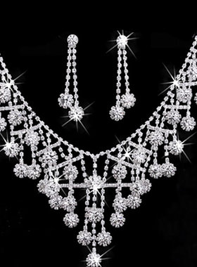 水钻锆石轻奢小众锁骨链