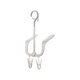 FaSoLa rotary sun shoe rack windproof double hook