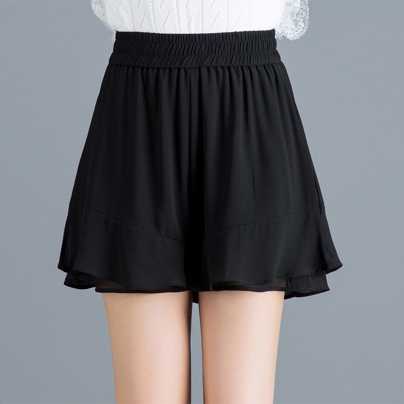 夏宽松2023新款休闲高腰雪纺阔腿裤 安泽蕊休闲裤