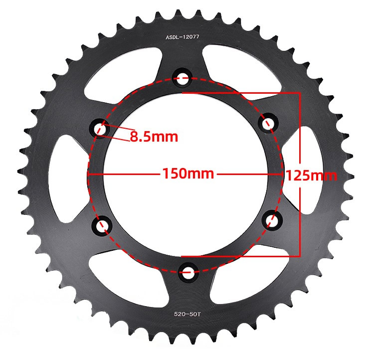 适用KTM125 150 250 300 450SXF500 520EXC链轮大小齿轮520套链条-图0