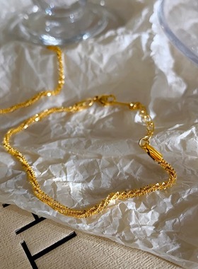 波光粼粼手链女小众设计轻奢精致