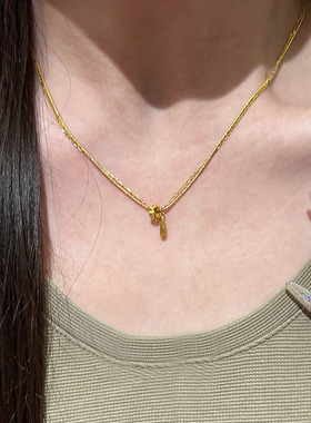水滴项链女精致气质百搭颈链