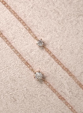 仿莫桑石手链2025年春夏高级感