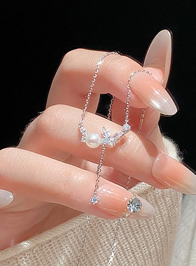 蝴蝶流苏吊坠项链女2026年新款