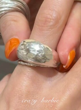 银色宽版戒指女2026新款高级感