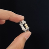 Silver fragment puzzle ring for women with high-end sense