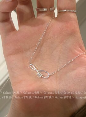简约风不规则无限符号项链锁骨链