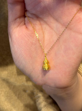 新中式金丝葫芦项链女小众设计感