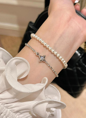 四芒星手链女生款高颜值手饰夏