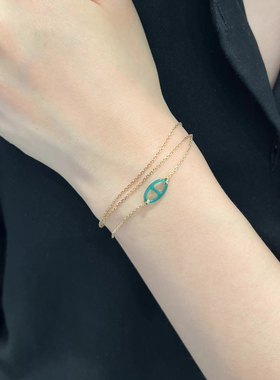 黑色猪鼻子项链女2025新爆款