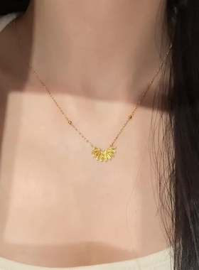 爆闪太阳花吊坠项链女2026新款
