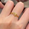 Golden fish ring for women 2026 new style exquisite temperament