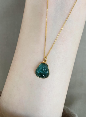 新中式佛公吊坠项链轻奢小众设计