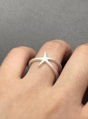 哑光海星戒指女轻奢小众高级感