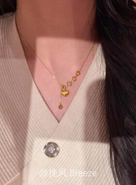 镂空爱心流苏项链女2026新款爆款