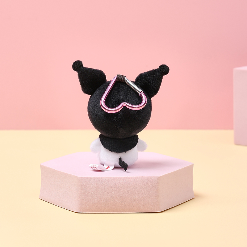 日本三丽鸥周边正版登山扣库洛米公仔玩偶娃娃毛绒包挂件挂饰 - 图2