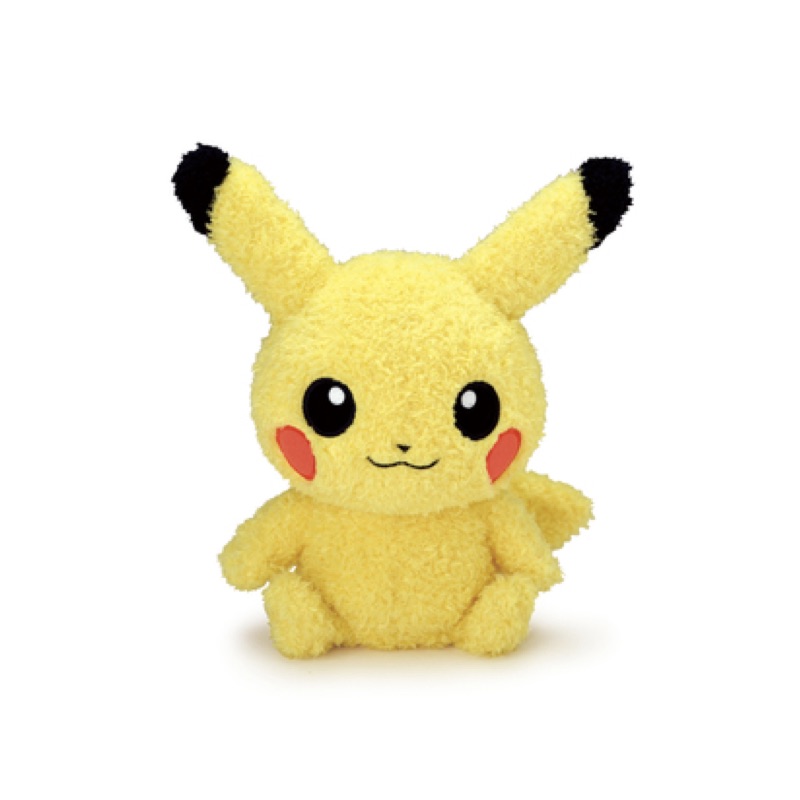 日本pokemon宝可梦神奇宝贝正版卷毛皮卡丘公仔玩偶娃娃毛绒玩具 - 图3