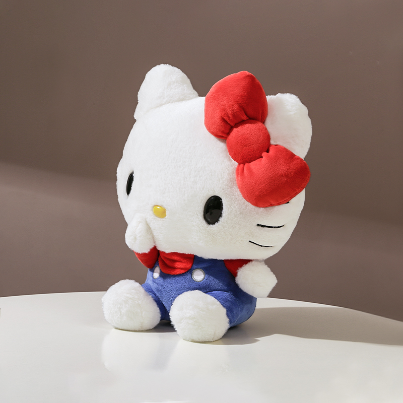 日本三丽鸥正版hellokitty歪头凯蒂猫kt猫大号毛绒公仔玩偶娃娃