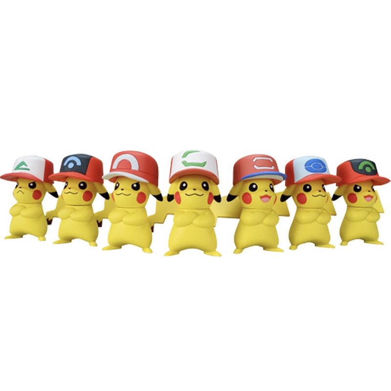 日本正品pokemon精灵宝可梦周年限定皮卡丘公仔手办模型摆件