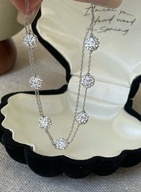 S925纯银满天星双层手链轻奢