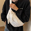 Sports crossbody bag, women's chest bag, trendy waist bag
