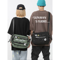 Day Series Wind Skew Satchel for mens functions Post-style Postbag Large capacity Leisure Chains Inclined Cross Backpack Women Single Shoulder Bag