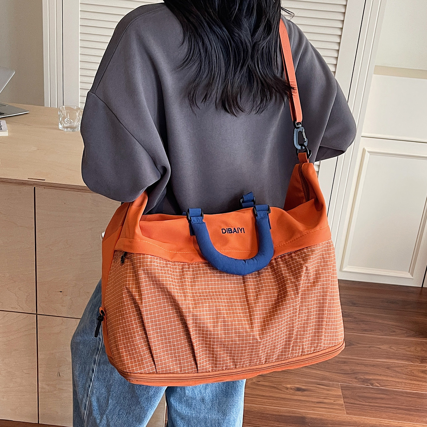 大容量短途出差手提行李包时尚旅游旅行包轻便待产收纳运动健身包,淘宝优惠券,粉丝福利购,淘宝优惠卷