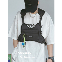 Tide Cards Mens Kits Tactical Kits for mens functions Machia Pack Leisure personalities Ins package for mens chest bag tooling backpacks