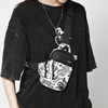 Graffiti crossbody bag men's sports shoulder bag chest bag