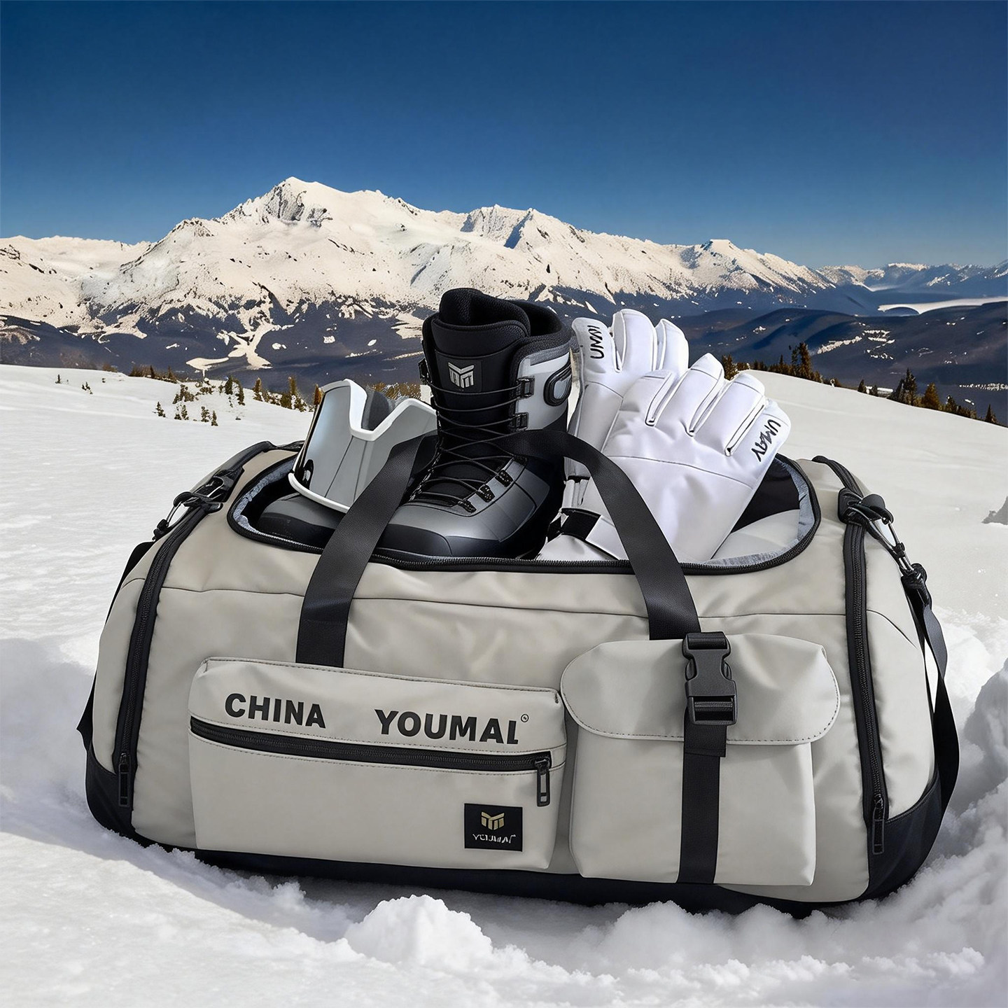 滑雪背包装备收纳包头盔单板雪鞋包男女大容量短途旅行运动双肩包,淘宝优惠券,粉丝福利购,淘宝优惠卷