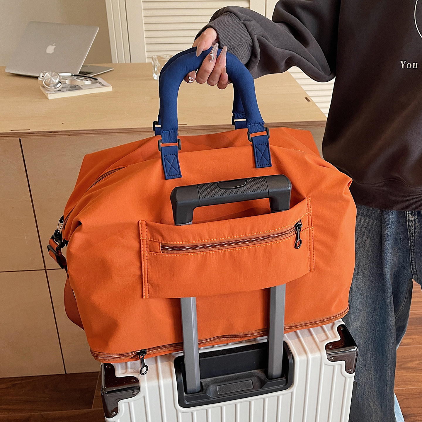 大容量短途出差手提行李包时尚旅游旅行包轻便待产收纳运动健身包,淘宝优惠券,粉丝福利购,淘宝优惠卷