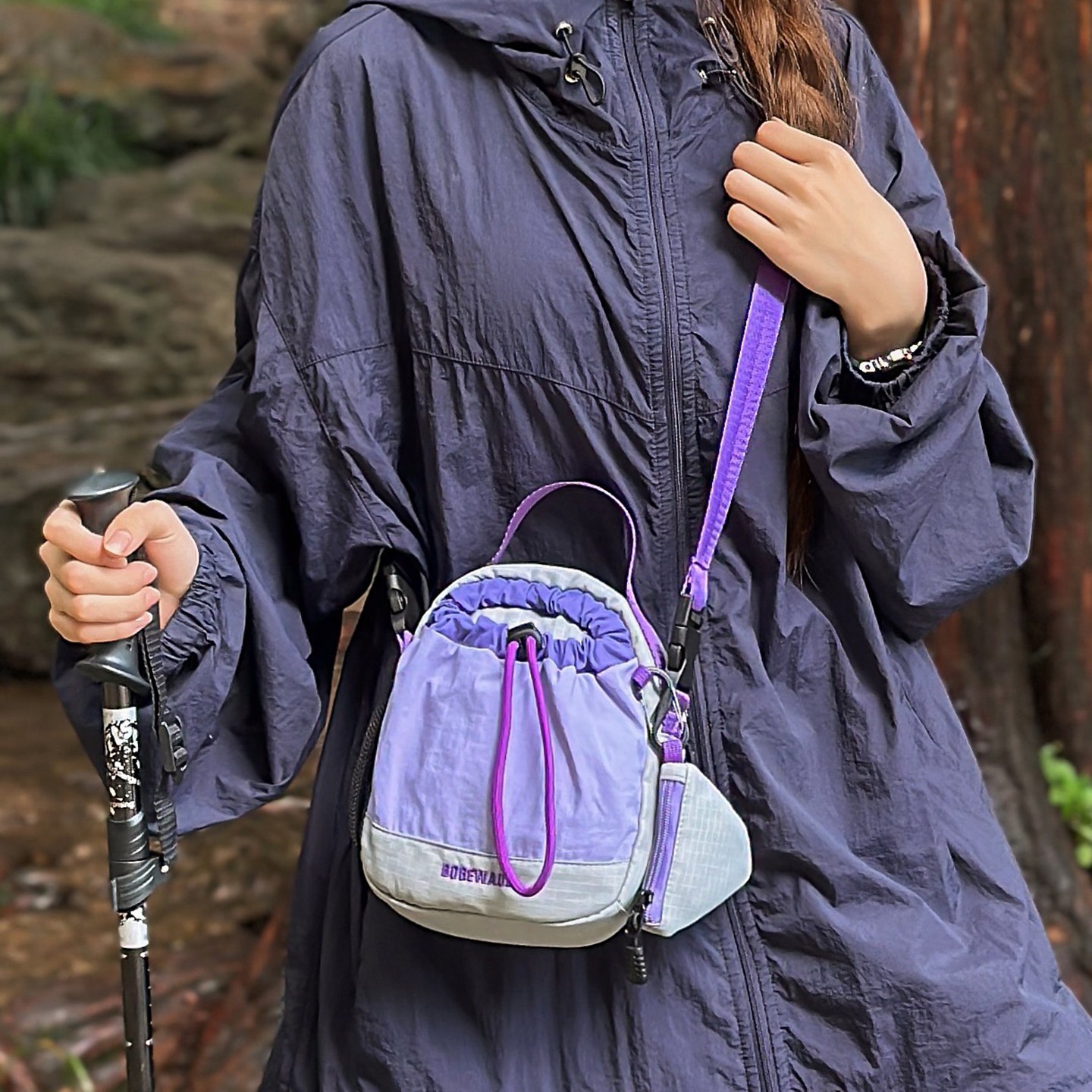 Outdoor sports water cup bag commuter crossbody bag