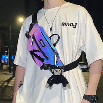 Tide Card Mens Chest Bag Fashion Personality Boys Small Satchel Street Hip Hop Satchel Pack Ins-Purse Single Shoulder Bag