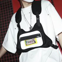 Tide Card Tactical Charter capable of Machia Pack individuality mens bag INS back-heart bag Chest Bag Tooling Riding Backpack