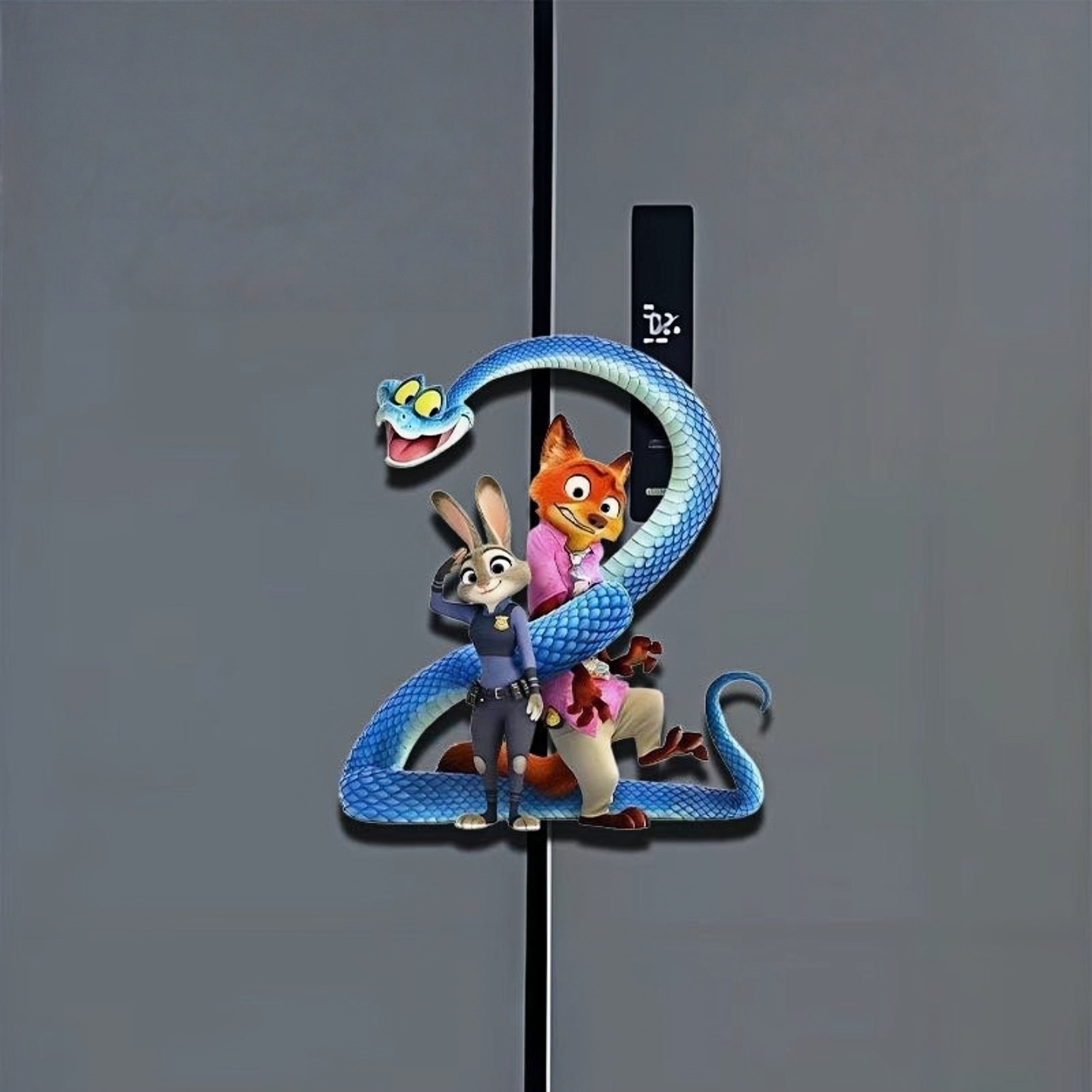 可爱疯狂盖瑞一条蛇动物城亚克力磁吸卡通冰箱贴动漫电影周边装饰 - 图2