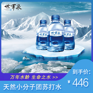 世罕泉克东天然苏打水整箱装500ml*24瓶弱碱性无糖无汽备孕饮用水