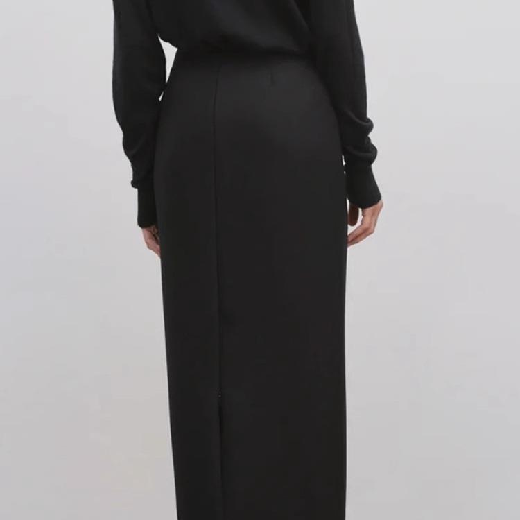 【现货】About Reformation半身裙高腰直筒黑色显瘦极简风包臀裙 - 图2